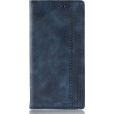 4U Sky Xiaomi Redmi 8A-BLUE Için Retro Style Pu Deri Stand Cüzdan Telefon Kılıfı (Yurt Dışından)