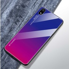 4U Sky Xiaomi Redmi 7A-BLUE Gül Için Gradyan Renk Cam+Tpu Hibrit Kılıf (Yurt Dışından)