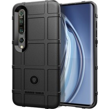 4U Sky Anti-Shock Square Grid Doku Tpu Tpu Telefon Kılıfı Xiaomi Mi 10 Pro/mi 10-Black Için (Yurt Dışından)