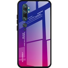 4U Sky Xiaomi Mi Cc9 Pro-Mavi Gül Için Gradyan Renk Temperli Cam+Pc+Tpu Hibrit Kasa (Yurt Dışından)