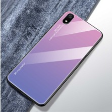 4U Sky Xiaomi Redmi 7A-PINK Mor Için Gradyan Renk Cam+Tpu Hibrit Kılıf (Yurt Dışından)