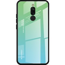 4U Sky Xiaomi Redmi 8-Işıklı Mavi Için Gradyan Renk Temperli Cam+Pc+Tpu Kombo Kabuğu (Yurt Dışından)