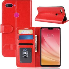 4U Sky Xiaomi Mi 8 Lite/mi 8 Gençlik (Mı 8x) Için Çılgın At Cüzdan Stand Deri Kapak Kılıfı (Yurt Dışından)