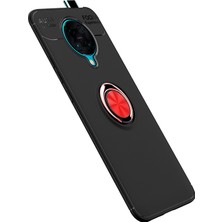 4U Sky Parmak Yüzük Kickstand Tpu ile Xiaomi Redmi K0 Pro Xıaomı Poco F2 Pro-Black Kırmızı (Yurt Dışından)