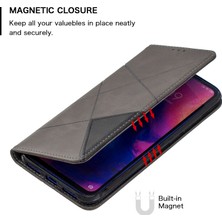 4U Sky Xiaomi Redmi Için Geometrik Desen Deri Kart Tutucu Kılıf Not 7/note 7 Pro (Hindistan)/not 7s-Gre (Yurt Dışından)