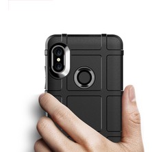 4U Sky Anti-Shock Square Izgara Dokusu Yumuşak Tpu Cep Telefonu Xiaomi Için Redmi Not 5 Pro (Çift Kamera)/redmi Note 5 (Çin) -Black (Yurt Dışından)