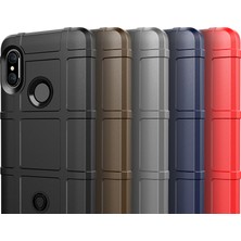 4U Sky Anti-Shock Square Izgara Dokusu Yumuşak Tpu Cep Telefonu Xiaomi Için Redmi Not 5 Pro (Çift Kamera)/redmi Note 5 (Çin) -Black (Yurt Dışından)