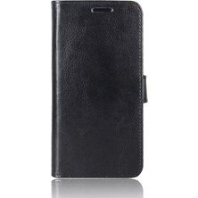 4U Sky Crazy Horse Cüzdan Standı Deri Cep Telefonu Xiaomi Mi 8 Lite/mi 8 Gençlik (Mı 8x) -Black (Yurt Dışından)