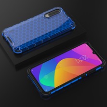 4U Sky Petek Deseni Şok Geçirmez Tpu+Pc Xiaomi Mi Cc9/ Mi Cc9 Meitu Edition/ Mi 9 Lite-Blue Için (Yurt Dışından)