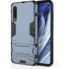 4U Sky Xiaomi Mi 9 Pro-Dark Mavi Için Kickstand ile Pc+Tpu Serin Kılıf (Yurt Dışından)