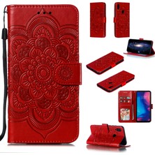 4U Sky Xiaomi Redmi Için Not 7s/not 7/note 7 Pro (Hindistan) Prescrint Mandala Çiçek Deri Cüzdanı Kapak Telefon Kılıfı (Yurt Dışından)