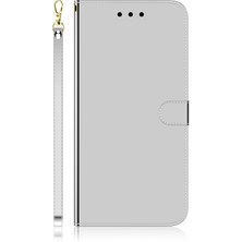 4U Sky Ayna Benzeri Yüzey Cüzdanı Xiaomi Redmi 8A-SILVER Için Deri Deri Kapağı (Yurt Dışından)