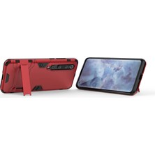 4U Sky Xiaomi Mi 10 Pro-Red Için Kickstand ile Cool Guard Hibrid Pc+Tpu Mobil Kılıf (Yurt Dışından)