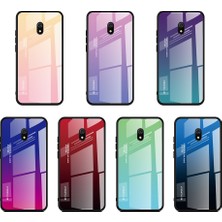 4U Sky Xiaomi Redmi 8A-ALTIN Pembesi Için Gradyan Renk Temsilli Cam+Pc+Tpu Combo Kılıf (Yurt Dışından)