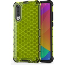 4U Sky Petek Deseni Şok Geçirmez Tpu+Pc Xiaomi Mi Cc9/ Mi Cc9 Meitu Edition/ Mi 9 Lite-Green Için (Yurt Dışından)