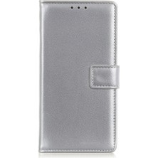 4U Sky Xiaomi Redmi Için Cüzdan Deri Stand Kılıfı Not 8t-Silver (Yurt Dışından)