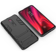 4U Sky Xiaomi Redmi K20/K20 Pro/mi 9t/mi 9t Pro-Black Için Kickstand ile Plastik+Tpu Hibrit Telefon Kabuğu (Yurt Dışından)