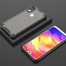 4U Sky Petek Deseni Şok Geçirmez Tpu+Pc Xiaomi Redmi Için Hybrid Telefon Kılıfı Not 7/not 7 Pro (Hindistan)/not 7s-Black (Yurt Dışından)