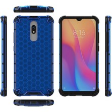 4U Sky Petek Deseni Şok Geçirmez Tpu+Pc Xiaomi Redmi 8A-BLUE Için Hibrit Kabuk (Yurt Dışından)