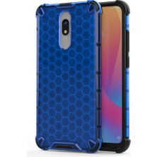 4U Sky Petek Deseni Şok Geçirmez Tpu+Pc Xiaomi Redmi 8A-BLUE Için Hibrit Kabuk (Yurt Dışından)