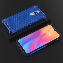 4U Sky Petek Deseni Şok Geçirmez Tpu+Pc Xiaomi Redmi 8A-BLUE Için Hibrit Kabuk (Yurt Dışından)