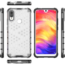 4U Sky Petek Deseni Şok Geçirmez Tpu+Pc Xiaomi Redmi Için Hybrid Telefon Kılıfı Not 7/note 7 Pro (Hindistan)/not 7s-White (Yurt Dışından)