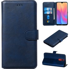 4U Sky Cüzdan Stand Flip Deri Telefon Kılıfı Xiaomi Redmi 8A-BLUE (Yurt Dışından)