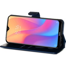 4U Sky Cüzdan Stand Flip Deri Telefon Kılıfı Xiaomi Redmi 8A-BLUE (Yurt Dışından)