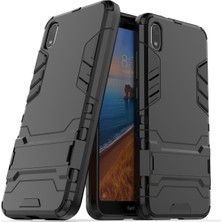 4U Sky Xiaomi Redmi 7A-BLACK Için Kickstand ile Plastik+Tpu Hibrit Telefon Kabuğu (Yurt Dışından)