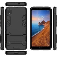 4U Sky Xiaomi Redmi 7A-BLACK Için Kickstand ile Plastik+Tpu Hibrit Telefon Kabuğu (Yurt Dışından)