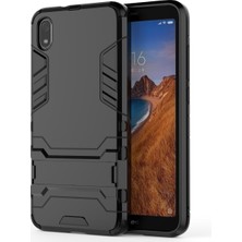 4U Sky Xiaomi Redmi 7A-BLACK Için Kickstand ile Plastik+Tpu Hibrit Telefon Kabuğu (Yurt Dışından)