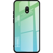 4U Sky Xiaomi Redmi 8A-I-LIGHT Mavi Için Gradyan Renk Temsilli Cam+Pc+Tpu Combo Kılıf (Yurt Dışından)