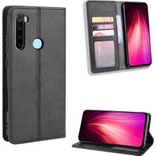 4U Sky Xiaomi Redmi Için Retro Otomatik Emici Deri Kasa Kapağı 8t-Black (Yurt Dışından)