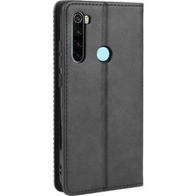 4U Sky Xiaomi Redmi Için Retro Otomatik Emici Deri Kasa Kapağı 8t-Black (Yurt Dışından)