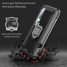 4U Sky Parmak Kickstand Damla Damalı Tpu Koruyucu Telefon Kılıfı Xiaomi Mi 10/mi 10 Pro-Black (Yurt Dışından)