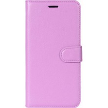 4U Sky Xiaomi Redmi Için Litchi Cilt Cep Telefonu Deri Cüzdan Kılıfı Not 5 Pro (Çift Kamera)/redmi Note 5 (Çin) -Purple (Yurt Dışından)