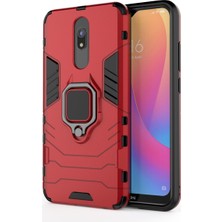 4U Sky Xiaomi Redmi 8A-KIRMIZI Için Serin Koruma Parmak Yüzüğü Kickstand Pc+Tpu Hibrid Kabuk (Yurt Dışından)