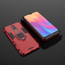 4U Sky Xiaomi Redmi 8A-KIRMIZI Için Serin Koruma Parmak Yüzüğü Kickstand Pc+Tpu Hibrid Kabuk (Yurt Dışından)