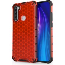 4U Sky Xiaomi Redmi Için Petek Şok Geçirmez Tpu+Pc Telefon Kılıfı Not 8t-Red (Yurt Dışından)