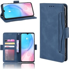 4U Sky Deri Cüzdan Stand Hücre Kaplama Kılıfı Xiaomi Mi 9 Lite/ Mi Cc9/ Mi Cc9 Meitu Edition-Blue Için (Yurt Dışından)