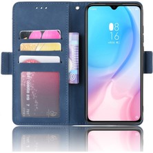 4U Sky Deri Cüzdan Stand Hücre Kaplama Kılıfı Xiaomi Mi 9 Lite/ Mi Cc9/ Mi Cc9 Meitu Edition-Blue Için (Yurt Dışından)