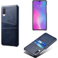 4U Sky Ksq Çift Kart Yuvaları Pu Deri Kaplamalı Pc Kılıfı Xiaomi Mi Cc9/ Mi Cc9 Meitu Baskı/ Mi 9 Lite-Blue (Yurt Dışından)