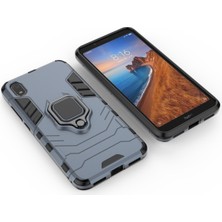 4U Sky Serin Koruma Halka Tutucusu Kickstand Pc Tpu Hibrid Kılıfı Xiaomi Redmi 7A-MAVI (Yurt Dışından)