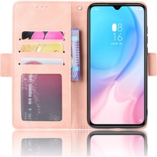 4U Sky Deri Cüzdan Stand Hücre Kaplama Kılıfı Xiaomi Mi 9 Lite/ Mi Cc9/ Mı Cc9 Meitu Edition-Pink Için Birden Fazla Kart Yuvası (Yurt Dışından)