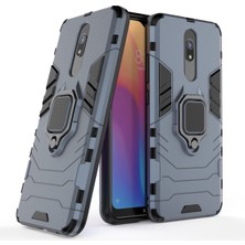 4U Sky Xiaomi Redmi 8A-BLUE Için Serin Koruma Parmak Yüzüğü Kickstand Pc+Tpu Hibrid Kabuk (Yurt Dışından)