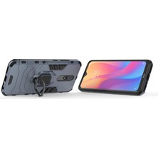 4U Sky Xiaomi Redmi 8A-BLUE Için Serin Koruma Parmak Yüzüğü Kickstand Pc+Tpu Hibrid Kabuk (Yurt Dışından)