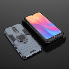 4U Sky Xiaomi Redmi 8A-BLUE Için Serin Koruma Parmak Yüzüğü Kickstand Pc+Tpu Hibrid Kabuk (Yurt Dışından)