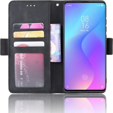 4U Sky Deri Cüzdan Stand Telefon Kapağı Kılıfı Xiaomi Redmi K20 Pro/redmi K20/MI 9t/mi 9t Pro-Black Için (Yurt Dışından)