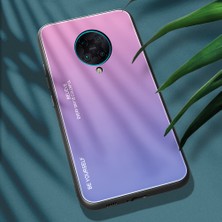 4U Sky Xiaomi Redmi K30 Pro-Pink Mavisi Için Gradyan Renk Temperli Cam+Pc+Tpu Hibrit Kasa (Yurt Dışından)