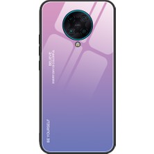 4U Sky Xiaomi Redmi K30 Pro-Pink Mavisi Için Gradyan Renk Temperli Cam+Pc+Tpu Hibrit Kasa (Yurt Dışından)